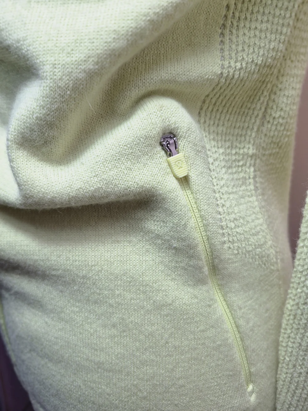 Lululemon Sweat Success Run  Knit Jacket  Florid Flash / Neon